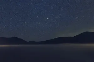Leo Minor star constellation, Night sky