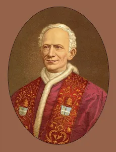 Leo XIII, was Pope from 1878, 1903