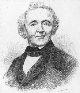 Leopold von Ranke. Historical illustration from Otto von Leixner: Illustrated history of German literature