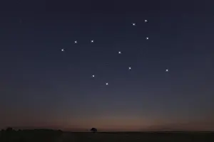 Lepus star constellation, Night sky