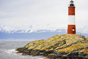 Les Eclaireurs lighthouse is located in the Beagle Channel in Ushuaia