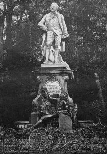 The Lessing monument in Berlin