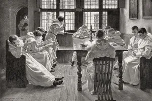 Lessons in the monastery school