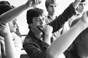 Lessons at a vocational school in July 1981