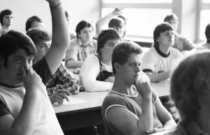 Lessons at a vocational school in July 1981