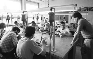 Lessons at a vocational school in July 1981