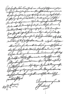 Letter from Frederick V of the Palatinate to Count Matthias Thurn