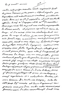 Letter from Hermann Moritz Count of Saxony