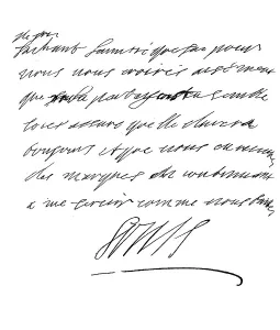 Letter from King Louis XIV to Marshal Turenne