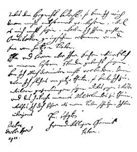 Letter from Peter the Great, 9 June 1672 -8 February 1725