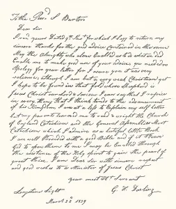 Letter written by Grace Horsley Darling