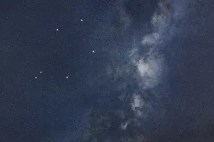 Libra star constellation, Night sky