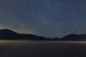 Libra star constellation, Night sky