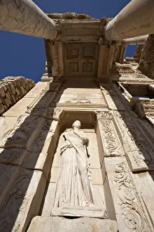 The Library of Celsus is an ancient building in Ephesus