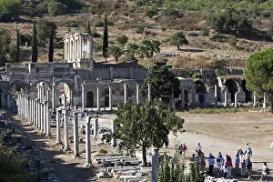 The Library of Celsus is an ancient building in Ephesus
