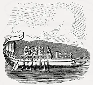 A liburnian or liburna, ancient Roman ship