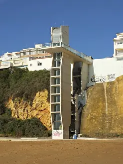 Lift from the beach to the town in Albufeira