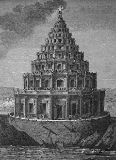 Lighthouse of Pharos, one of the seven wonders of the ancient world