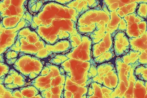 Lightning bolts radiatingas a background texture