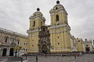 Lima, Old city street view, Peru, South America