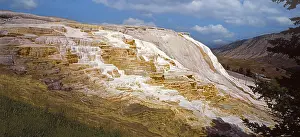 Limestone terraces of Mammoth Hot Springs