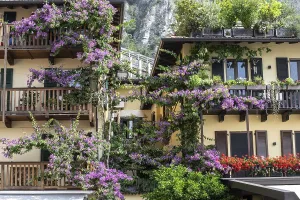 Limone, old town, harbour area, Lombardy, Italy