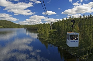 Category Scandinavia Prints: Linbanan cable car, Norsjo, Vasterbotten