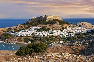 Lindos Bay at Avend, Acropolis of Lindos