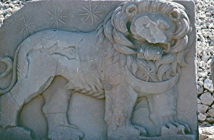 Lion relief, West Terrace, Nemrut DaGIJ Mountain
