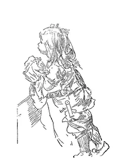 Lisbeth, illustration in The House in the Sun by Carl Larsson