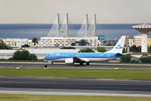 LISBON, PORTUGAL - MAY 1, 2025: KLM Royal Dutch Airlines Airplane Boeing 737 Taxiing at the Airport