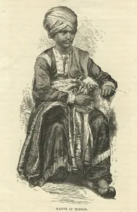 Lithographic portraits Native of Madras, Chennai, Tamil nadu, India, Asia