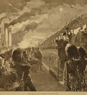 Lithographs The Prince of Wales Embarking at Dover for India
