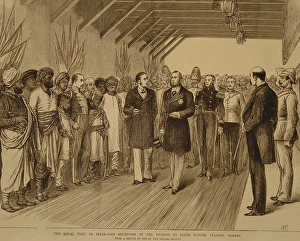 Lithographs The Royal Visit to India The Reception of Victory at Boree Bunder Station, Bombay Mumbai, Maharashtra, India, Asia