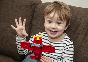 Little boy with gestures, 3 years old