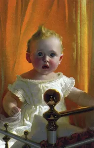 Little girl in the children's room
