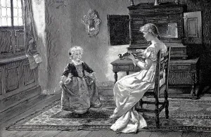 The little sister's first dance lesson