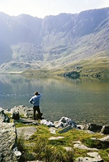 Llyn Y Cwn, Llyn Idwal Lake, Cwm Idwal, Glyderau Mountains, Snowdonia, North Wales, Great Britain 1966