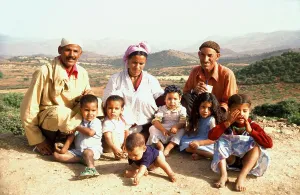 Local family, Demnate, Morocco, Africa