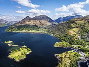 Loch Leven from a drone, Glencoe