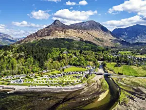 Loch Leven and Holiday Park from a drone