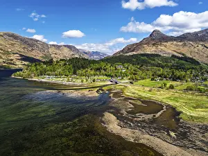 Loch Leven and Holiday Park from a drone