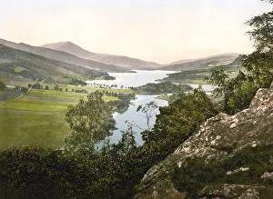 Loch Tummel, a dammed freshwater loch in the Scottish Highlands