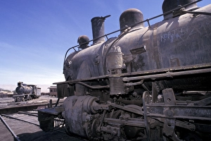 Locomotive cemetery old station Baquedano Chile