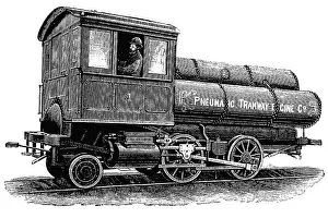 Locomotive operated by compressed air according to the system by Robert Hardie
