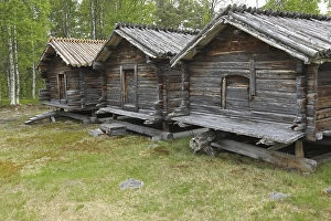Category Scandinavia Prints: Log houses, 17th century, Arvidsjaur