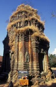 Lolei is the northernmost temple of the Roluos group of three late 9th century Hindu temples at Angkor