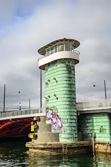 Long Bridge, Langebro, bascule bridge over the Inderhavnen