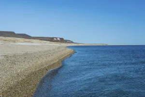 Long deserted beach, Torellneset, Arctic, Svalbard