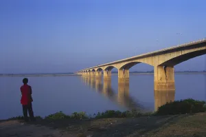 Longest river bridge 5575 meter long Mahatma Gandhi Setu, Patna, Bihar, India, Asia
